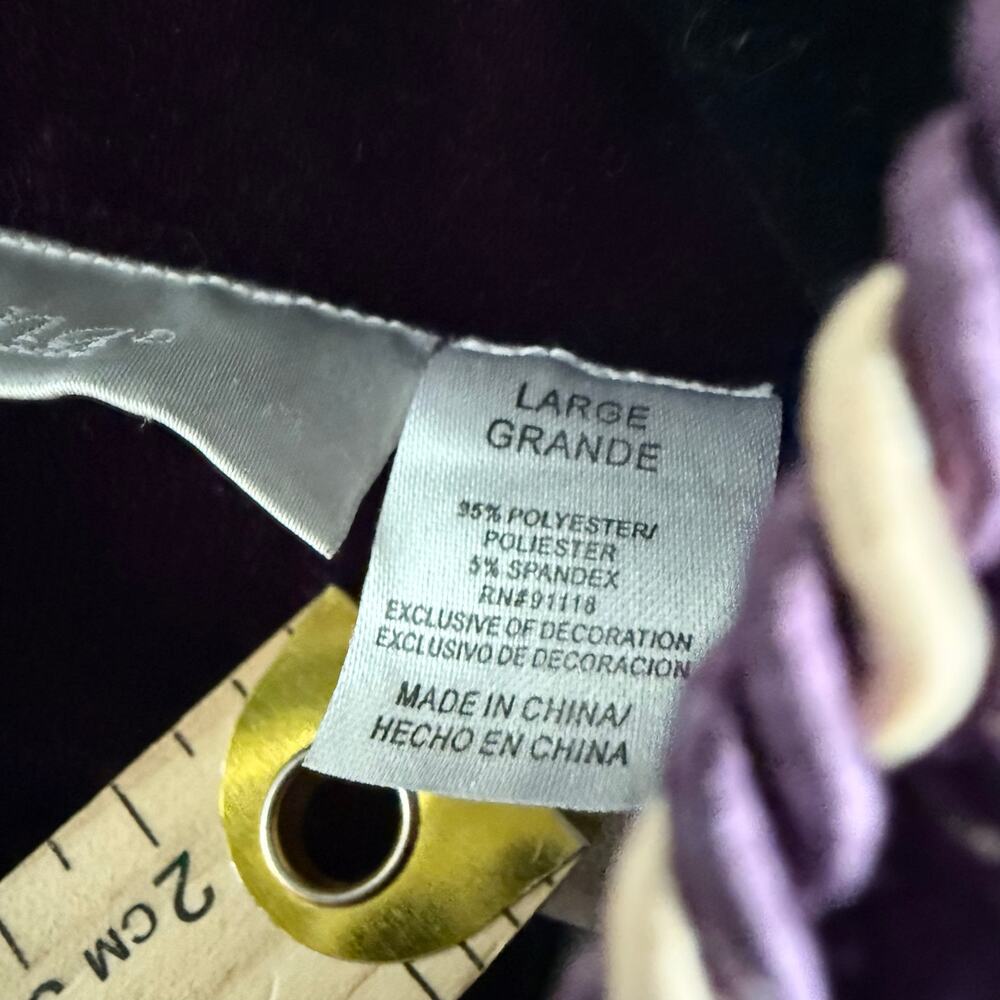 Vtg Velvet Maxi Robe 90s‎ Adonna Zip Front Housecoat Glam Loungewear Nightgown L - Picture 10 of 12